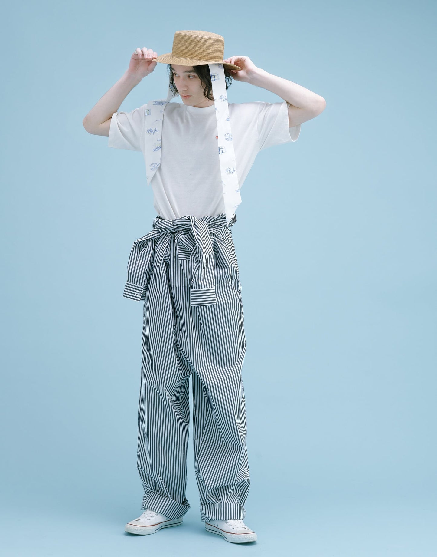 YM-030 “SOMEWHERE” PAINT STRAW HAT