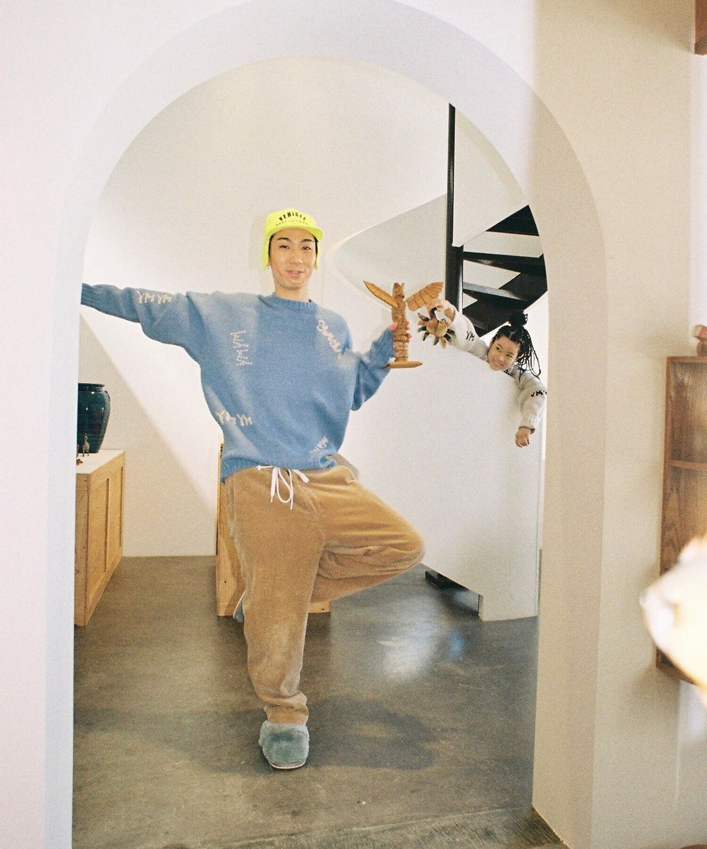 YM-018|YMYM Graffiti Loose Knit