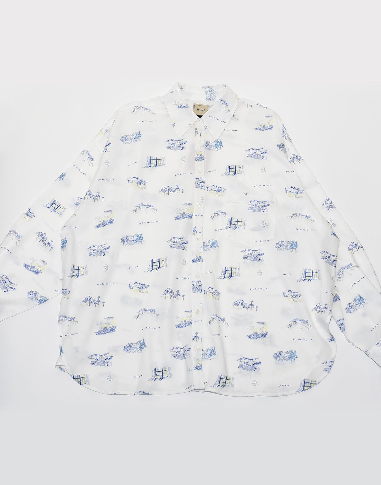 YM-018S "SOMEWHERE" PAINT SHIRT JACKET