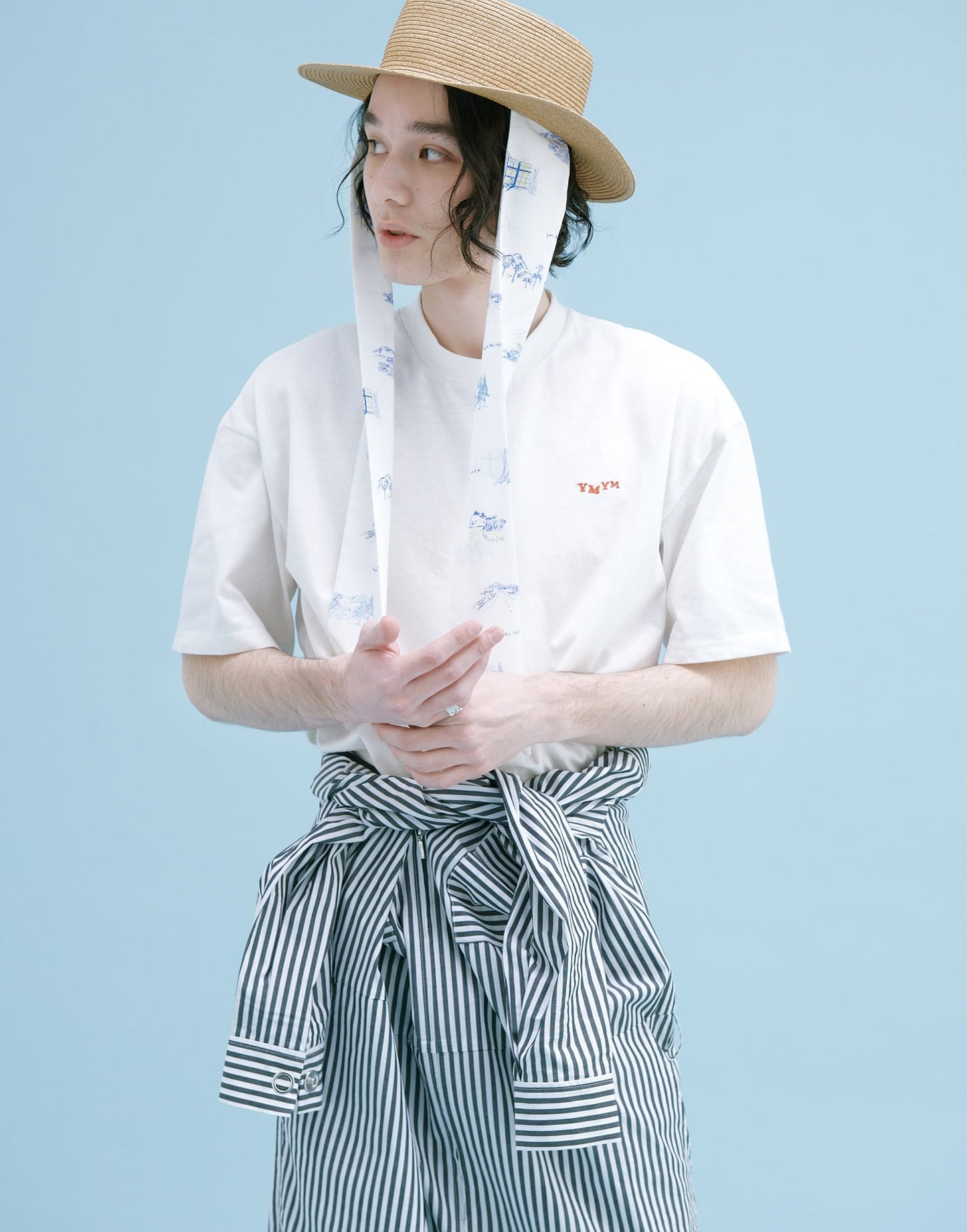 YM-030 “SOMEWHERE” PAINT STRAW HAT