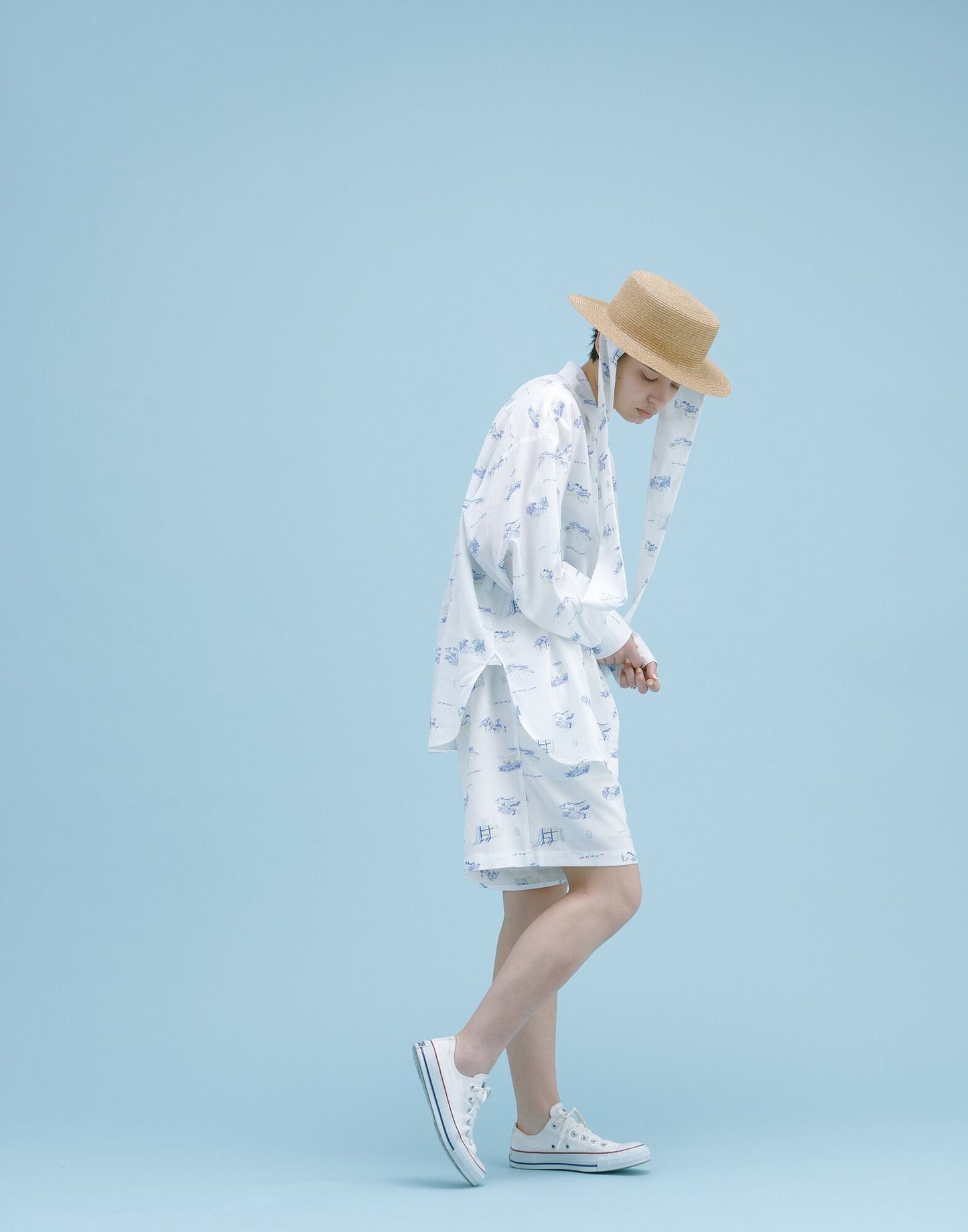 YM-018S "SOMEWHERE" PAINT SHIRT JACKET