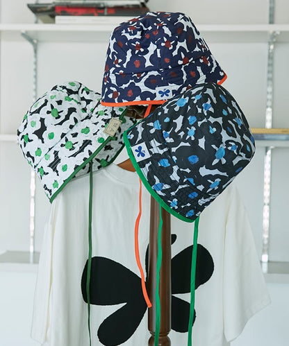 CH-05BF “BLACK FLOWERS” PRINT BUCKET HAT Limited Color