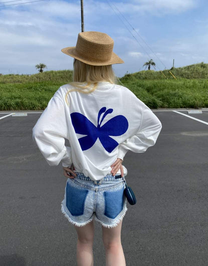 YM-049 Butterfly Long T-shirt