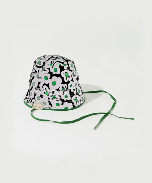 CH-05BF “BLACK FLOWERS” PRINT BUCKET HAT Limited Color