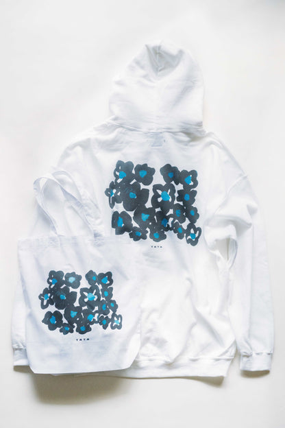 CH-09 “BLACK FLOWERS” PRINT  HOODIE
