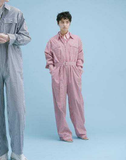 YM-020 STRIPE JUMP SUIT