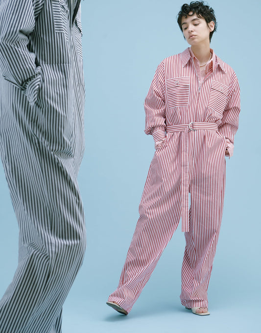 YM-020 STRIPE JUMP SUIT