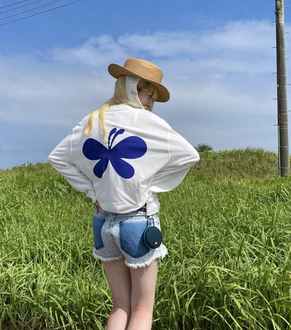 YM-049 Butterfly Long T-shirt
