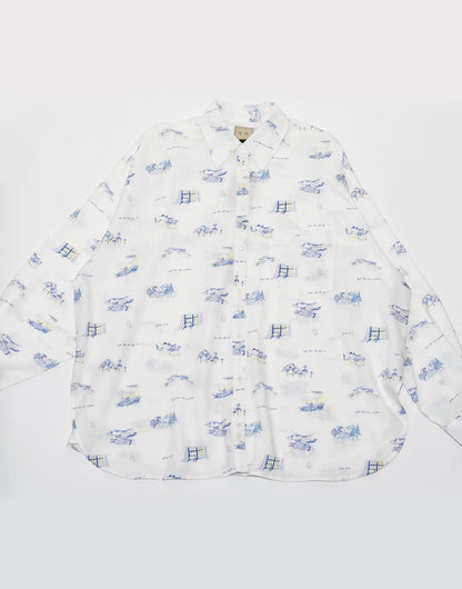YM-018S "SOMEWHERE" PAINT SHIRT JACKET