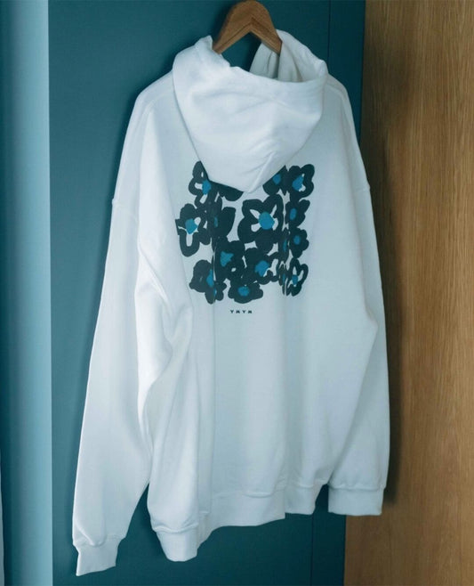 CH-09 “BLACK FLOWERS” PRINT  HOODIE