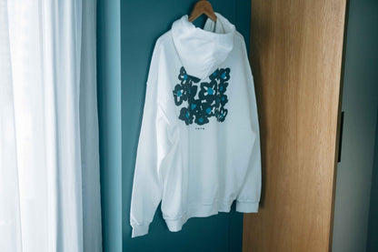 CH-09 “BLACK FLOWERS” PRINT  HOODIE