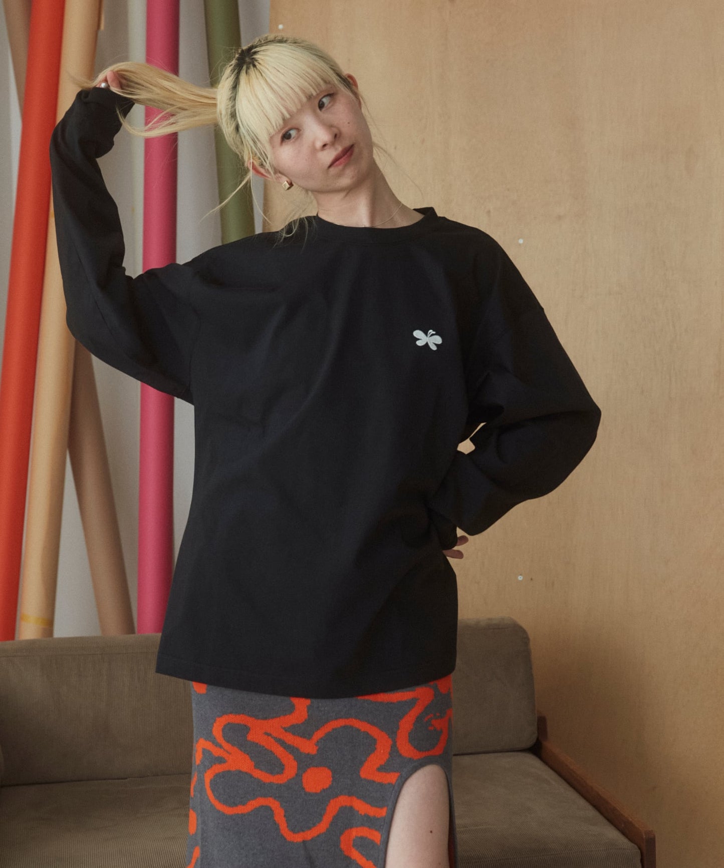 YM-049L｜Butterfly Long T-shirt