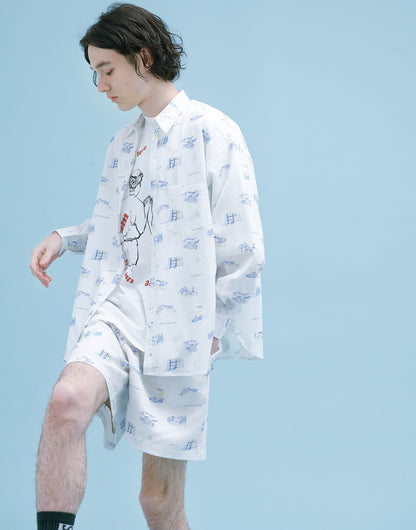 YM-019 “SOMEWHERE” PAINT TRUNKS SHORTS