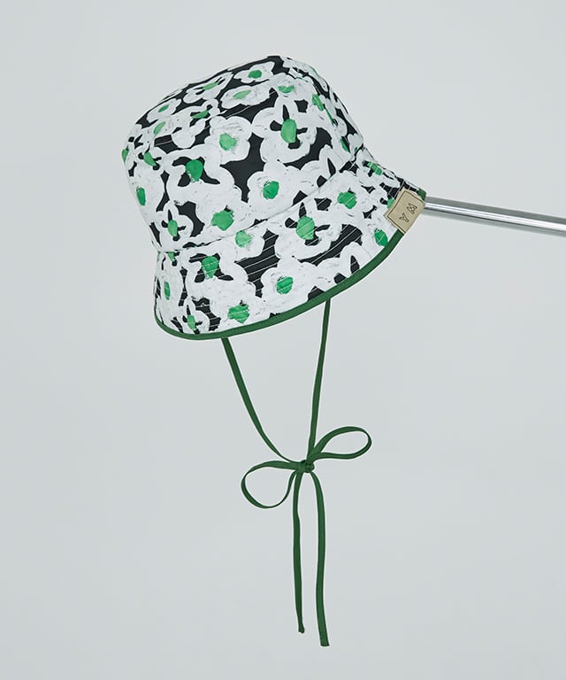 CH-05BF “BLACK FLOWERS” PRINT BUCKET HAT Limited Color