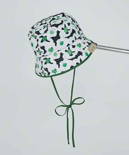 CH-05BF “BLACK FLOWERS” PRINT BUCKET HAT Limited Color