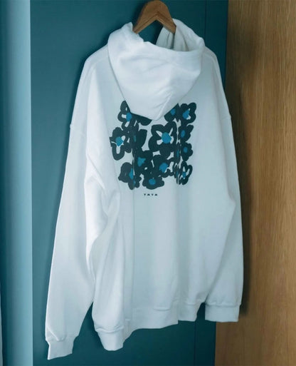 CH-09 “BLACK FLOWERS” PRINT  HOODIE