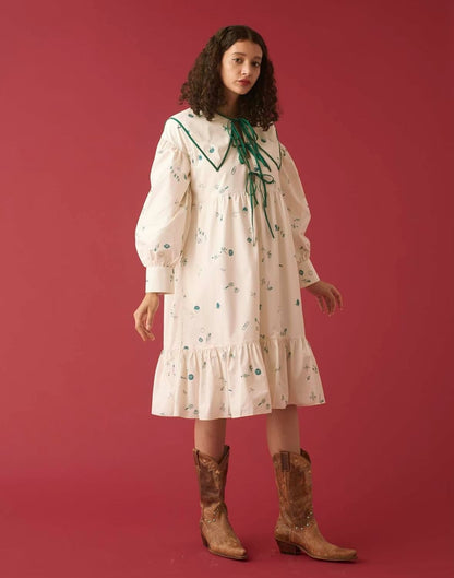 YM-09 “TATOO” PAINT FRILL DRESS