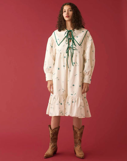 YM-09 “TATOO” PAINT FRILL DRESS