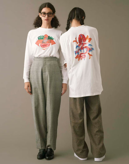 YM-14 “WATERMELON” PAINT LONG-SLEEVE SHIRT