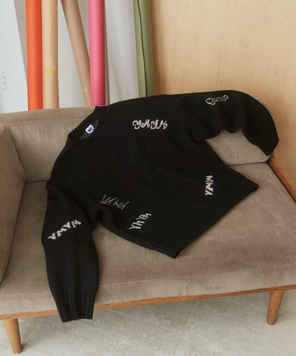 YM-018｜YMYM Graffiti Loose Knit