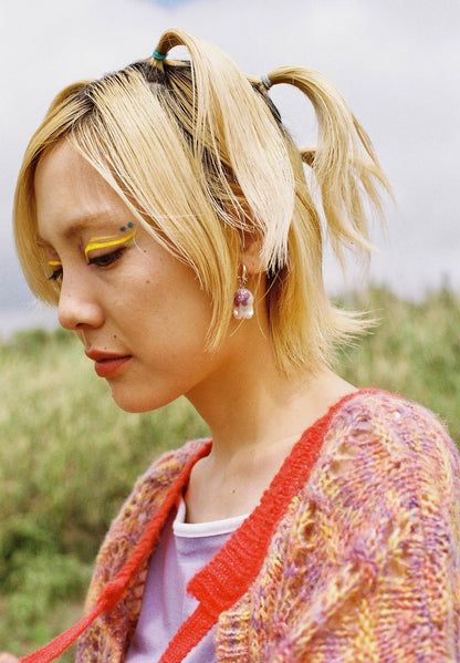 YM-046 Smiley Butterfly Earring