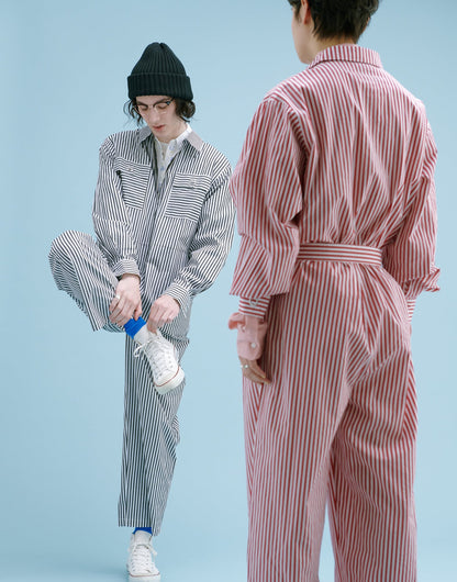 YM-020 STRIPE JUMP SUIT